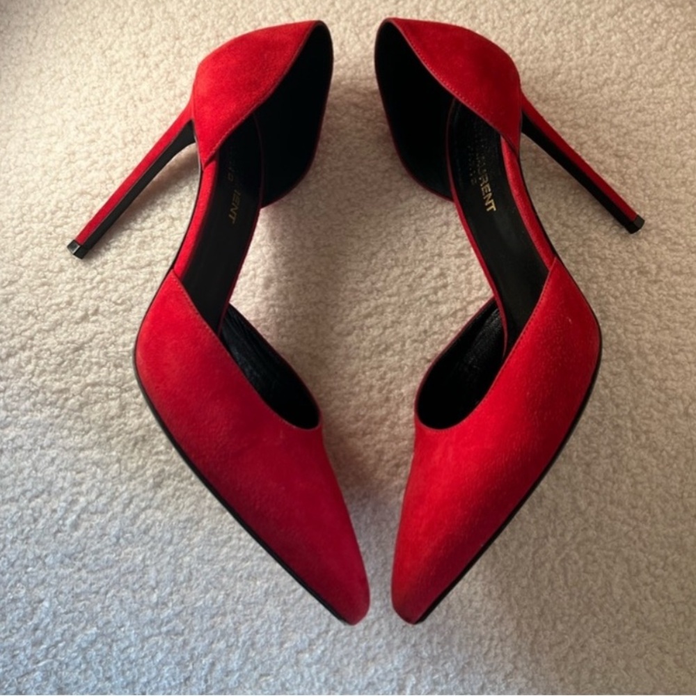 YSL Anja red pumps - size EUR 37.5